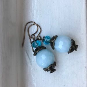 Handmade OOAK Blue Skies Earrings